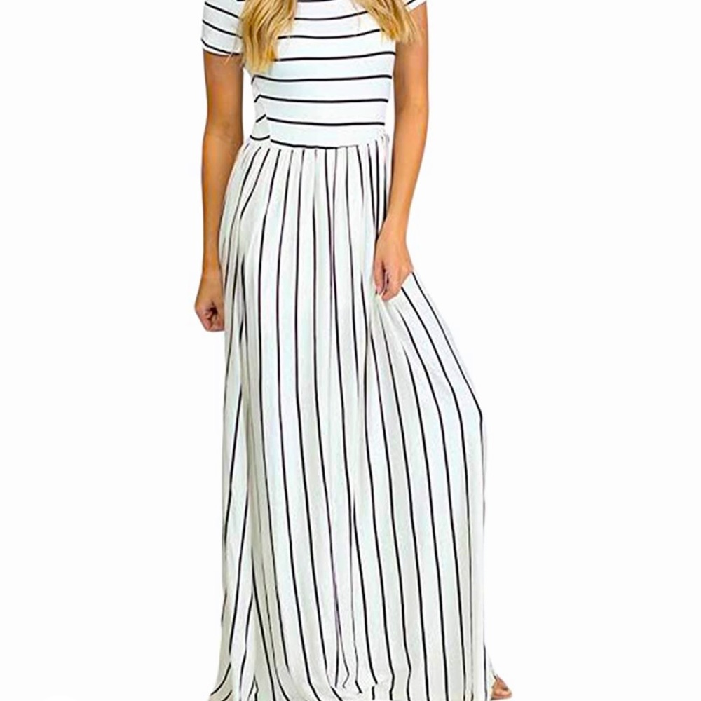 Long summer maxi dress with pockets